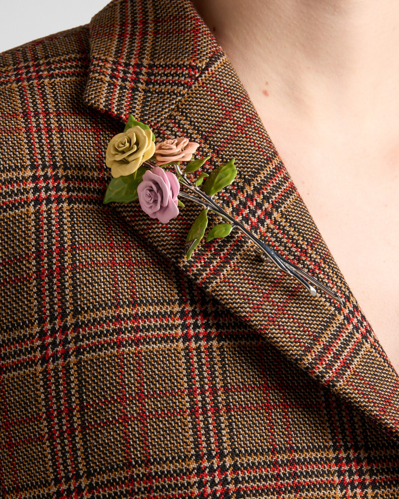 Single-breasted Prince of Wales checked jacket 4