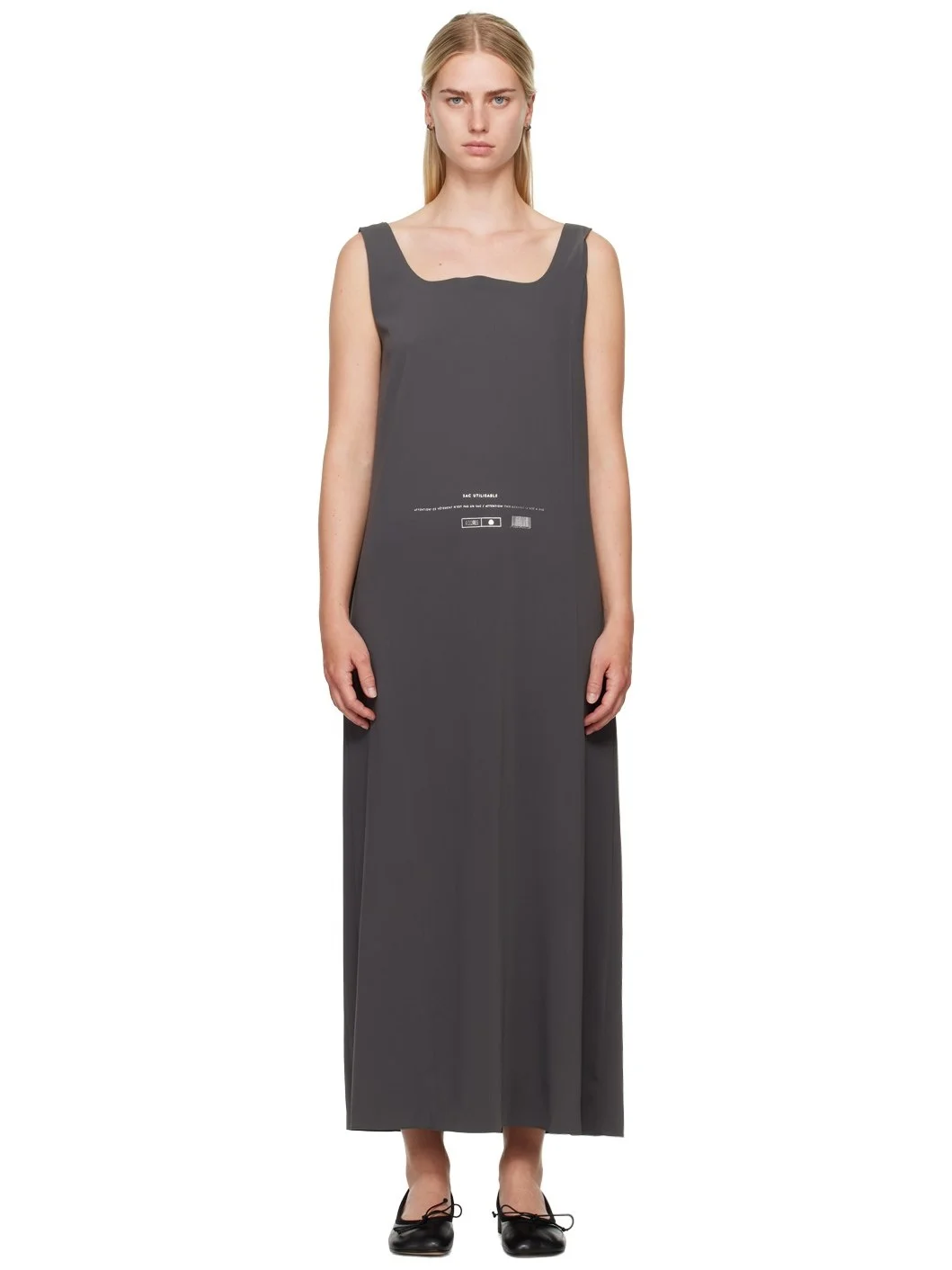 Gray Fluid Maxi Dress - 1