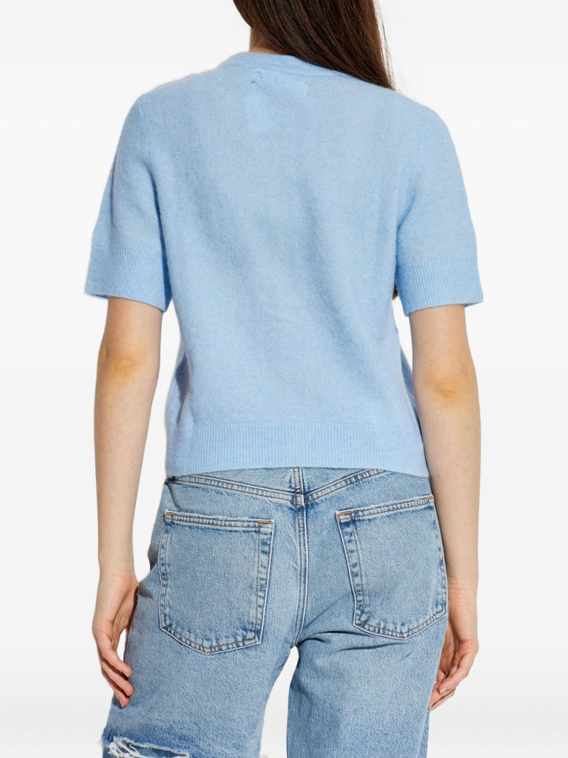 Sanoura button short-sleeve cardigan 4