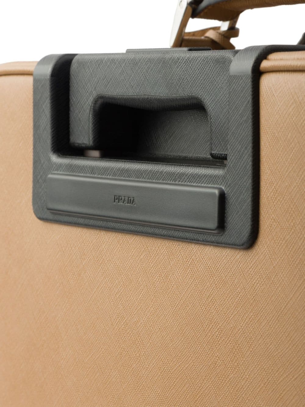triangle-logo leather suitcase - 6