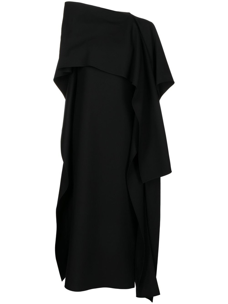draped midi dress 1