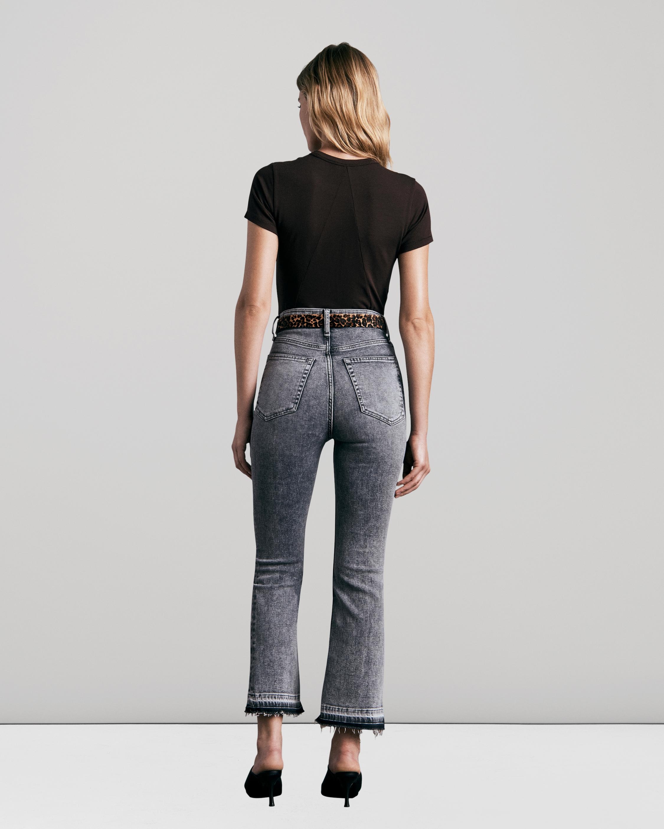 【関税込み】rag & bone グレー Casey フレアジーンズ rag & bone Casey High-Rise Ankle Flare - Harley Slim Fit
