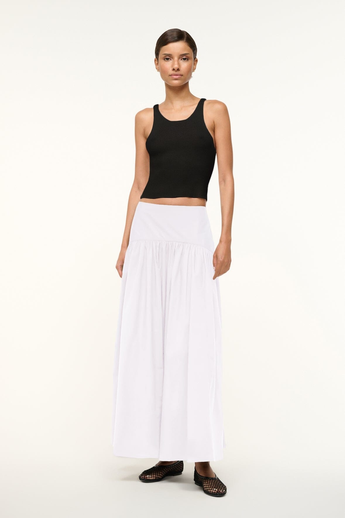 STAUD PROCIDA SKIRT WHITE - 1