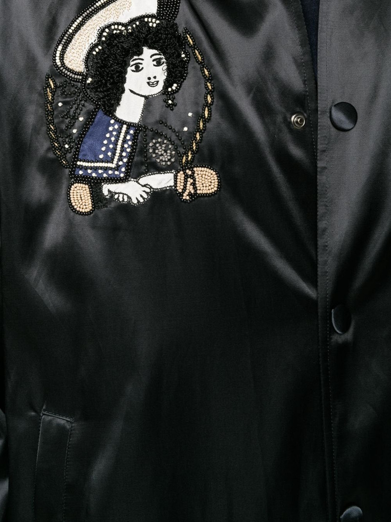 motifs-embroidered bomber jacket 4