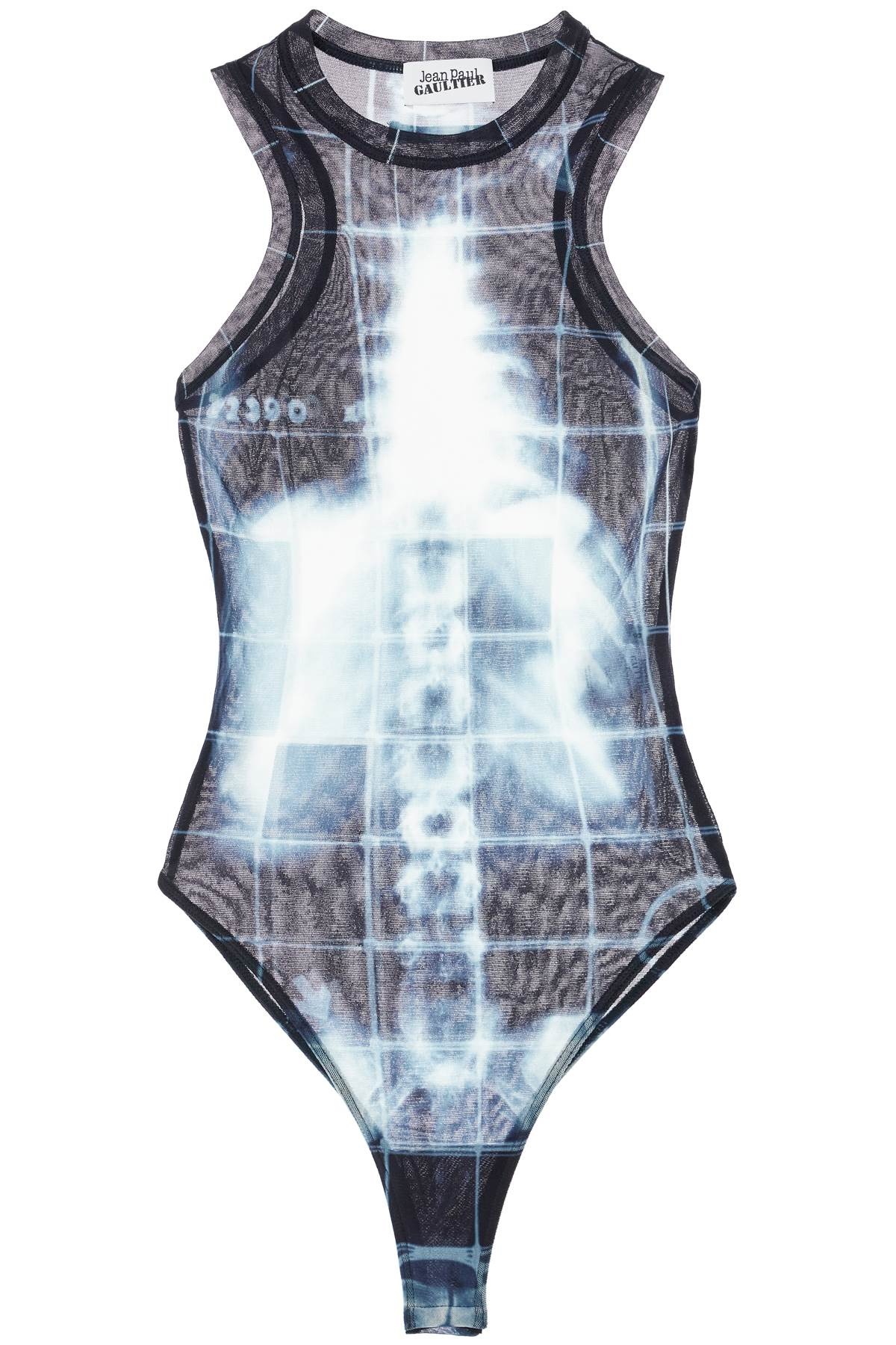 Jean Paul Gaultier Body In Black Polyamide With X-Ray Print Women - 1