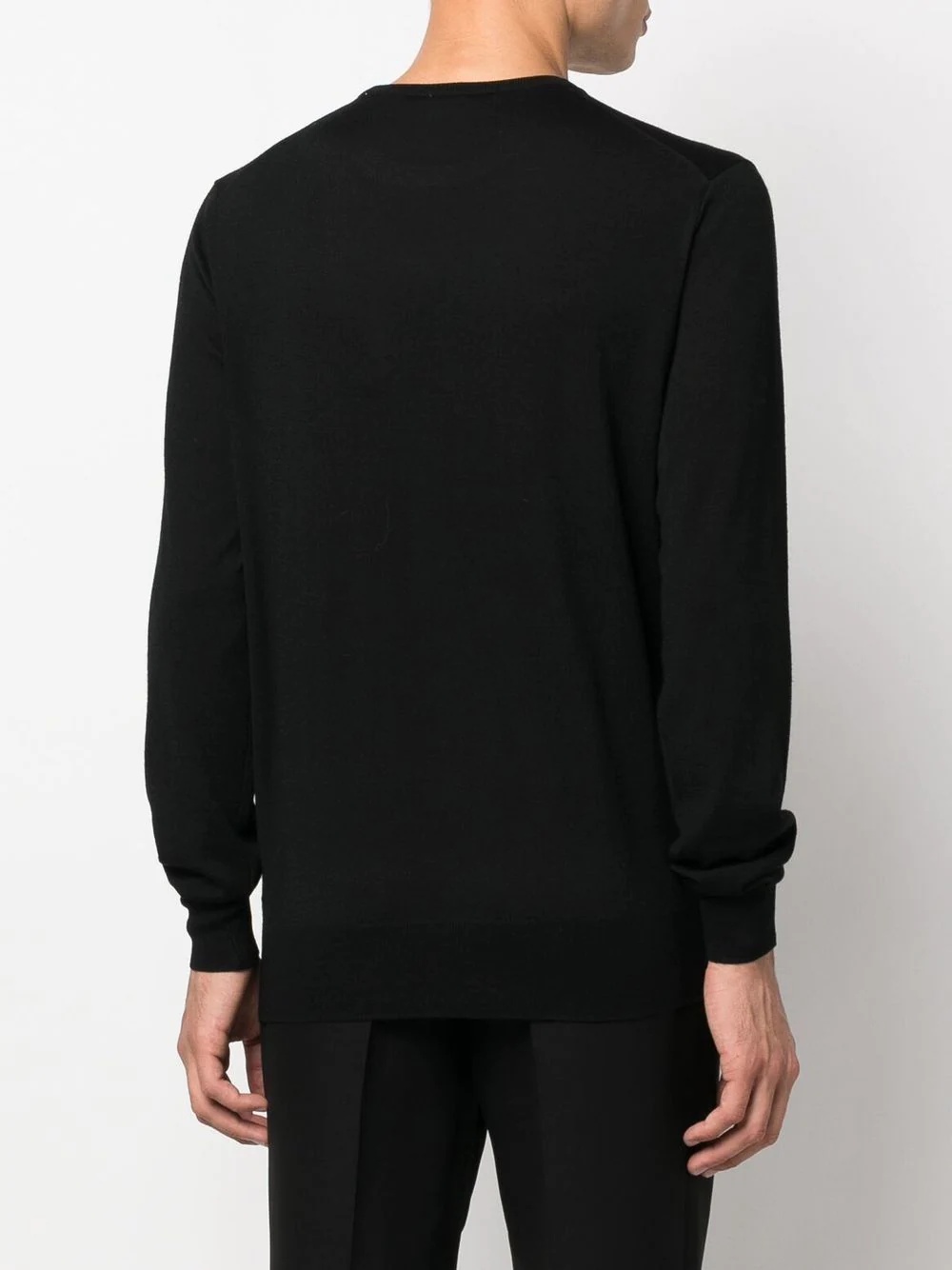 crew-neck virgin wool jumper - 8