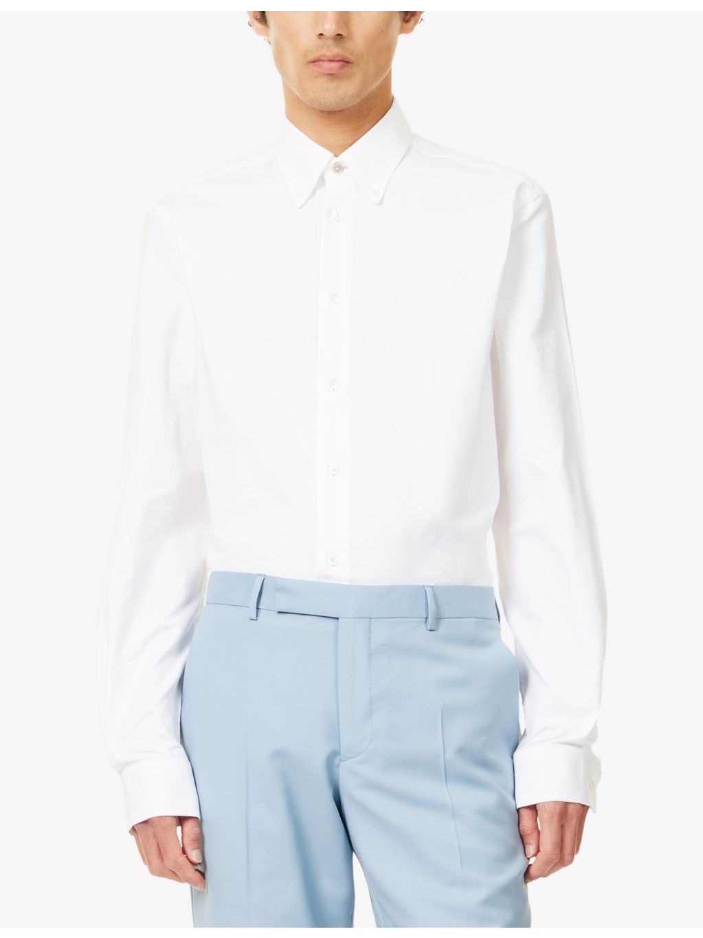 Casual-Fit Long-Sleeves Cotton Shirt - 3