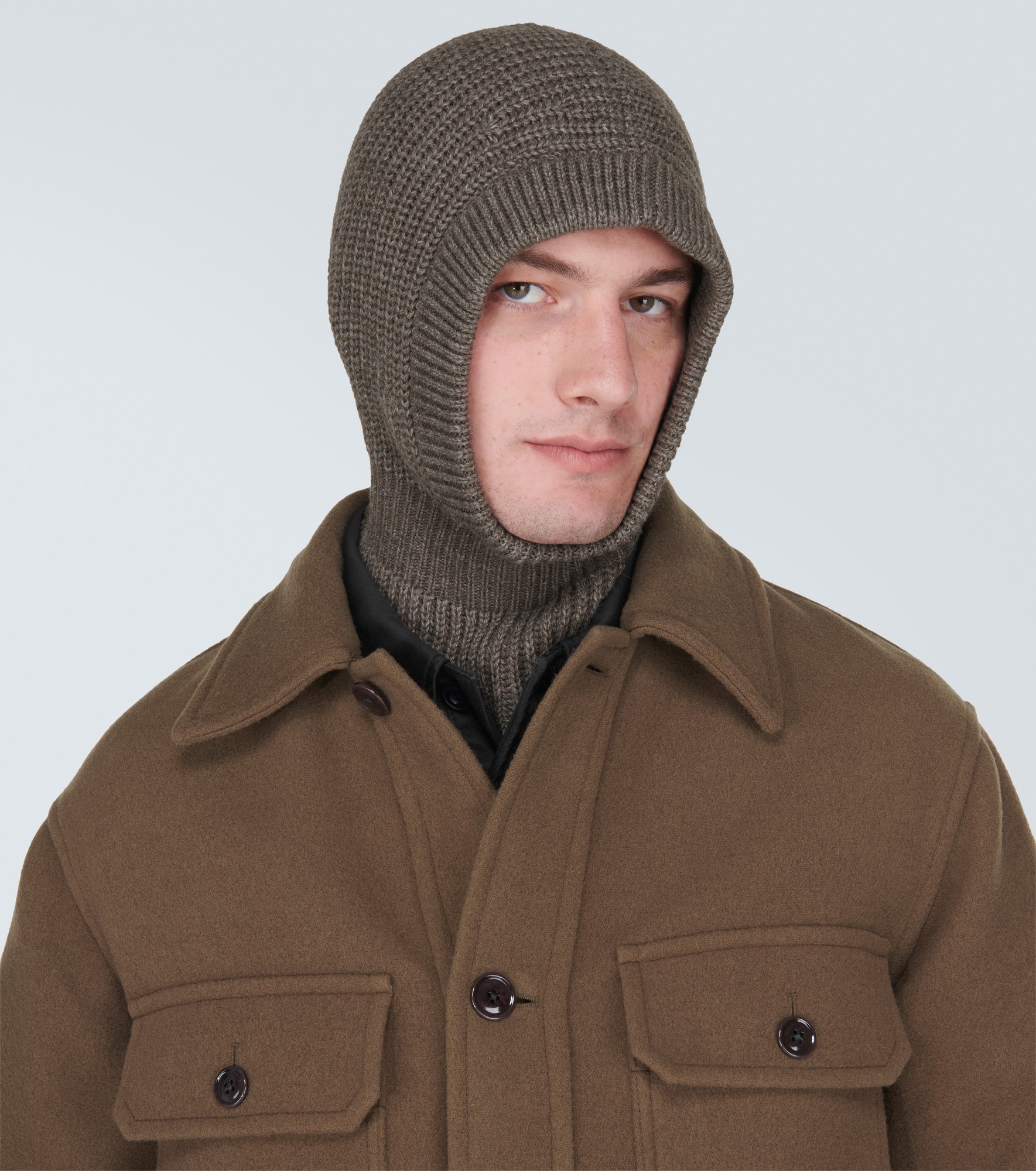 Ribbed-knit hood - 2