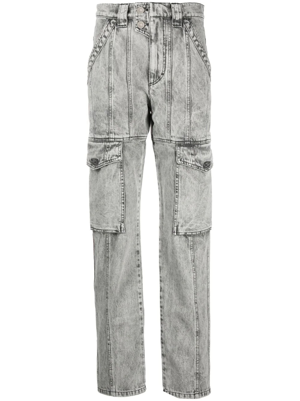 distressed-finish denim jeans - 1