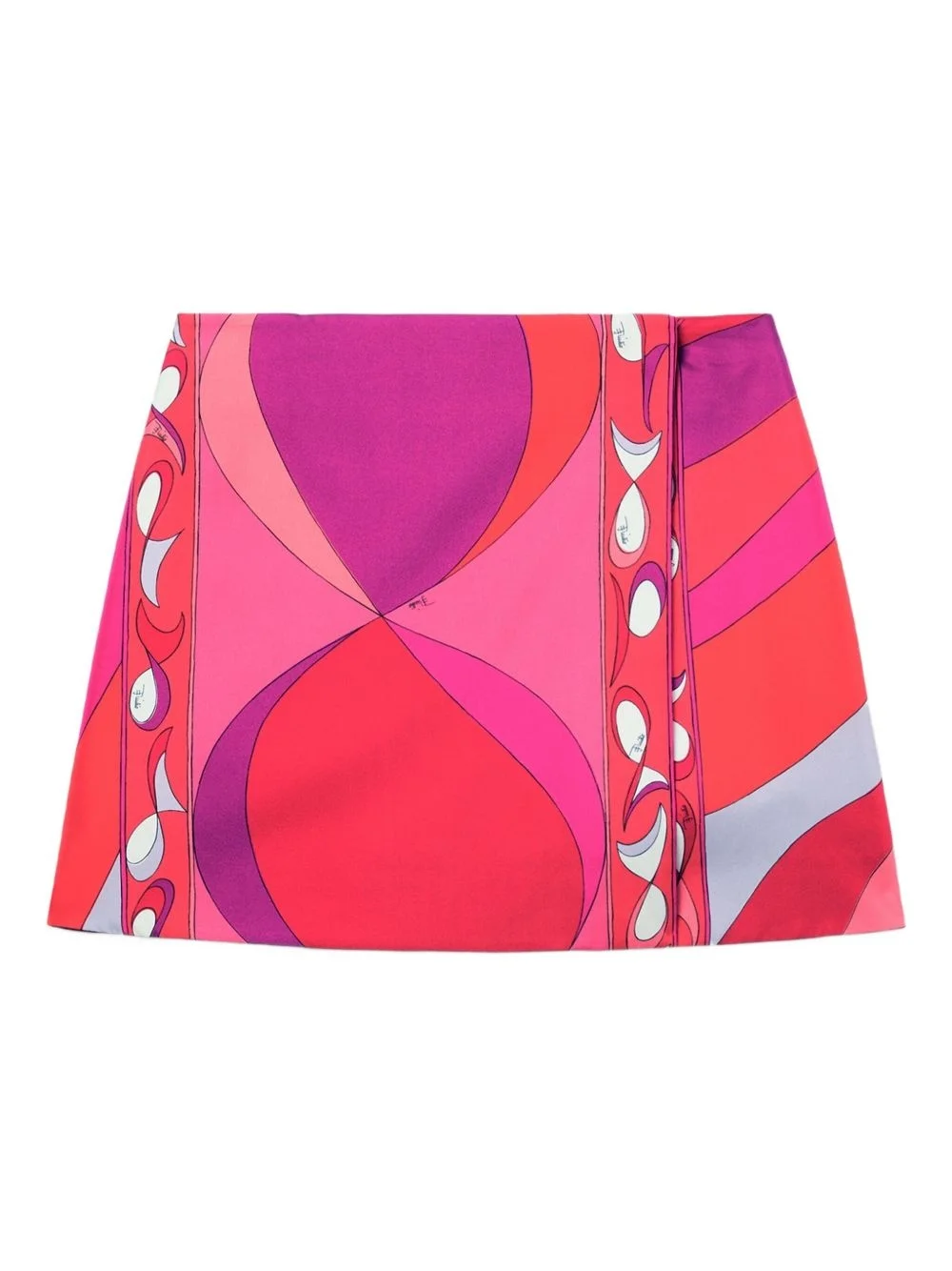 graphic-print mini skirt - 1