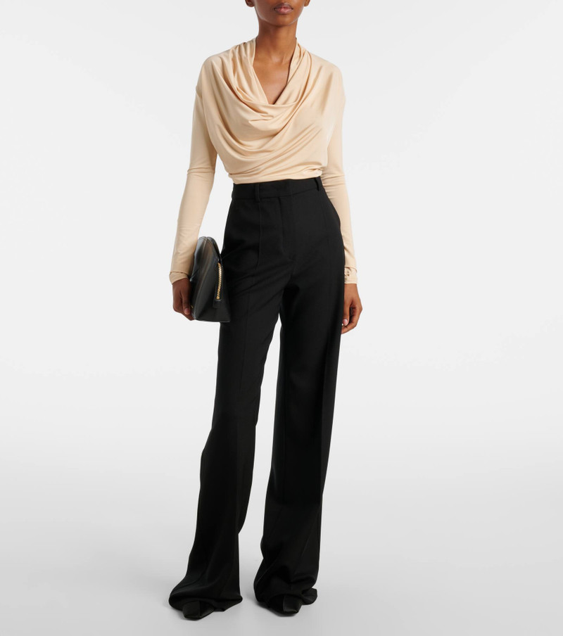 TOVE Fina draped jersey top outlook