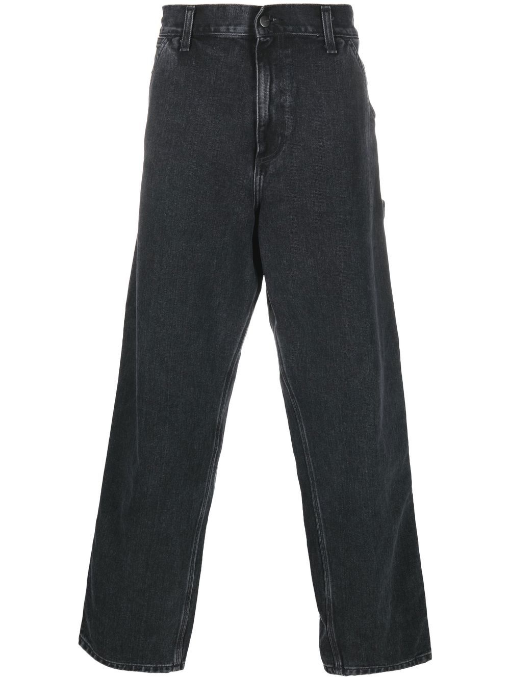 mid-rise straight-leg jeans - 1