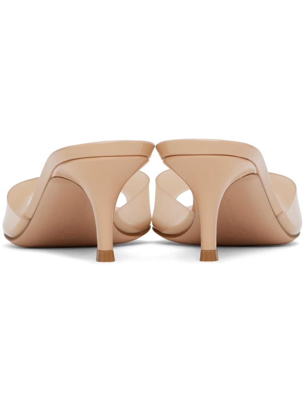 Beige Elle 55 Mules - 2