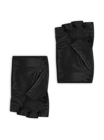 Dolce & Gabbana embellished fingerless leather gloves outlook