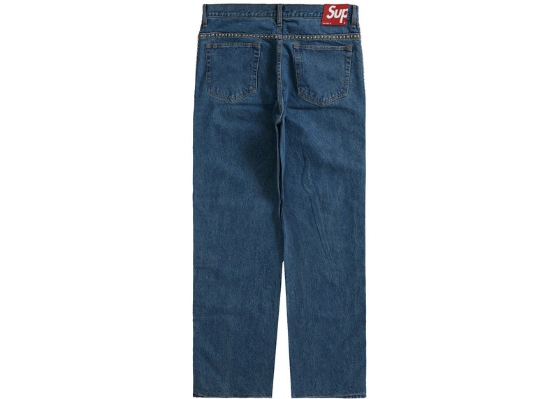 Supreme Supreme B.B. Simon Studded Regular Jean Blue outlook