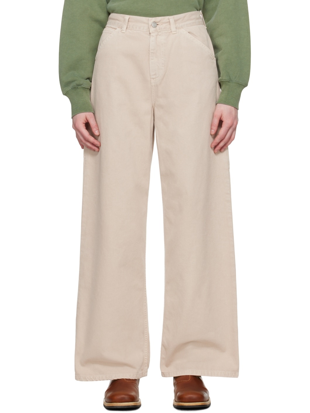 Beige Jens Trousers - 1