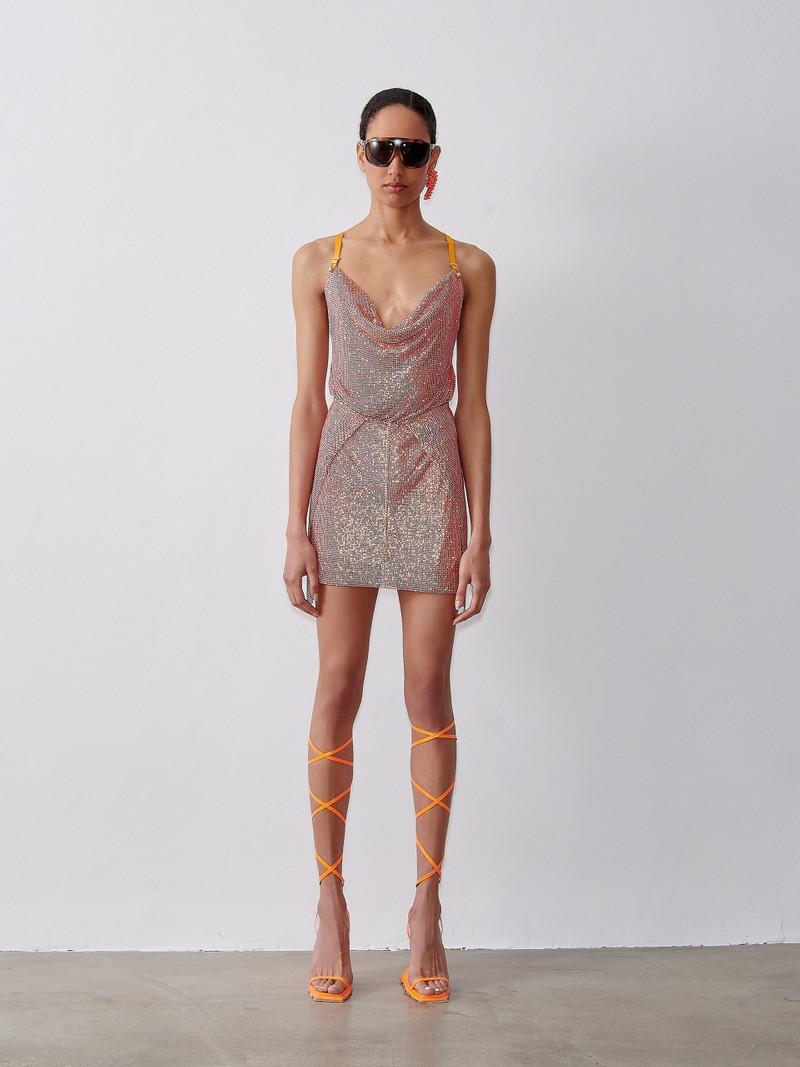 POSTER GIRL RHINESTONED ADRIANNE DRESS APEROL SPRITZ outlook