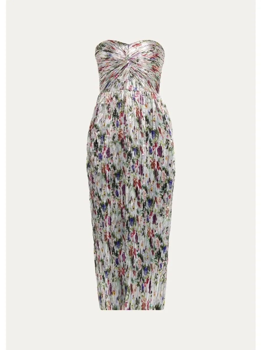 Adelaide Strapless Pleated Dress - 1