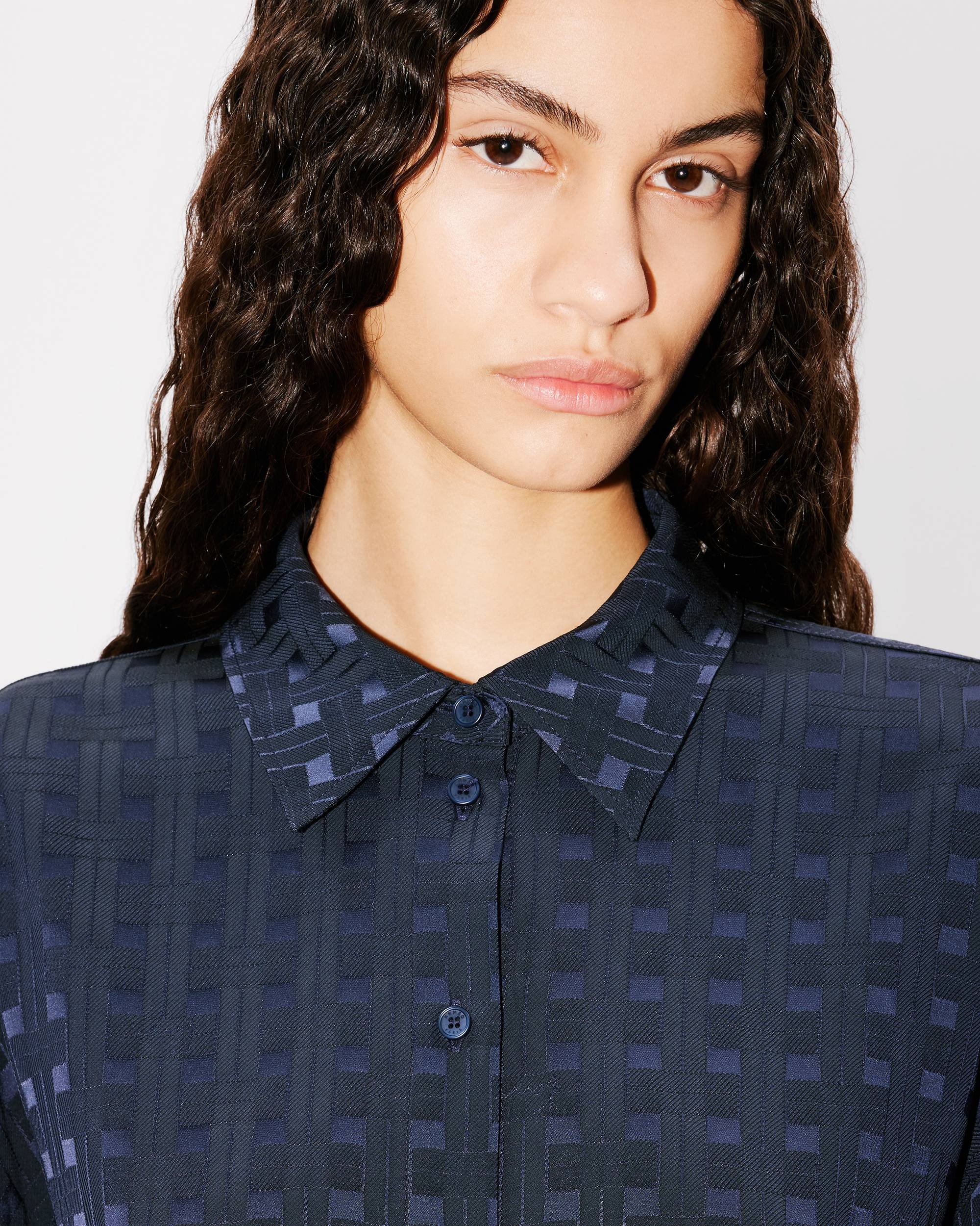 'KENZO Weave' dropped shoulders shirt - 8