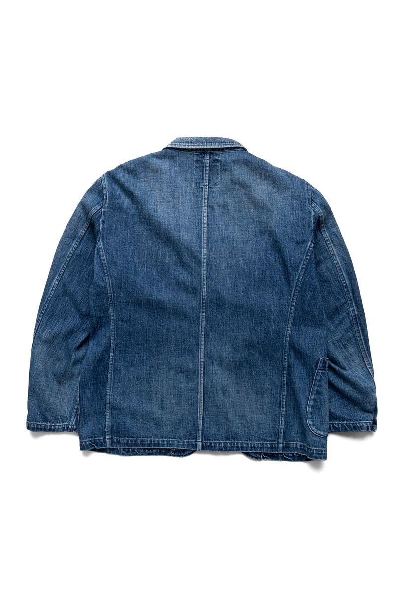 FULLCOUNT (Dartford) 11.5oz Denim Jacket Fullcount x BiG Exclusive - Faded Indigo outlook