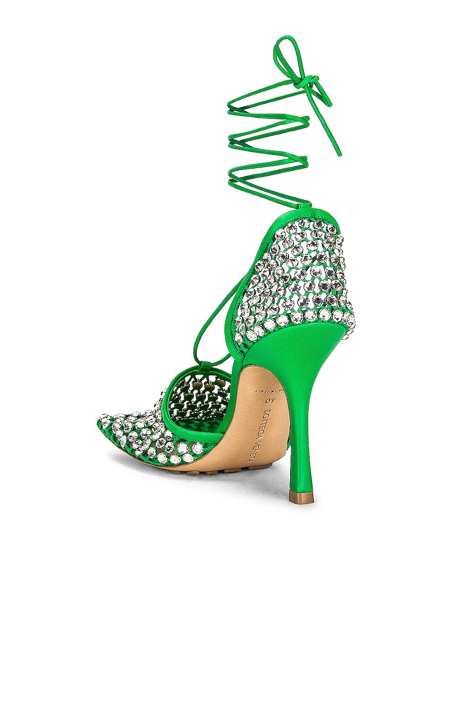 Sparkle Stretch Lace-Up Sandals - 3
