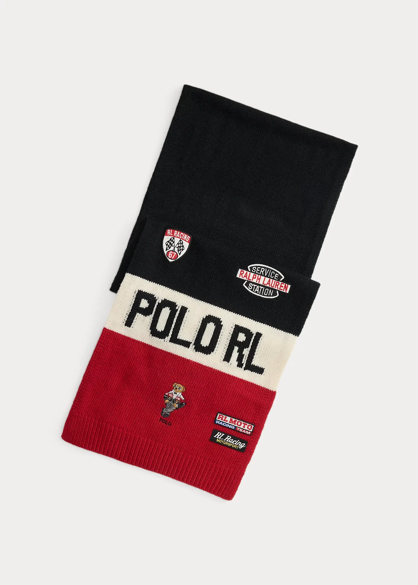 Polo Bear Color-Blocked Scarf - 1