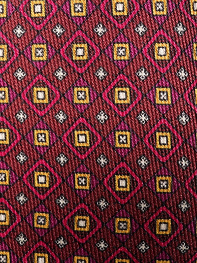 Etro geometric-print silk tie outlook