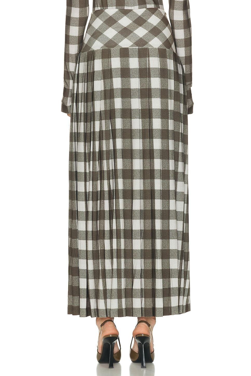 Pleated Long Skirt - 4