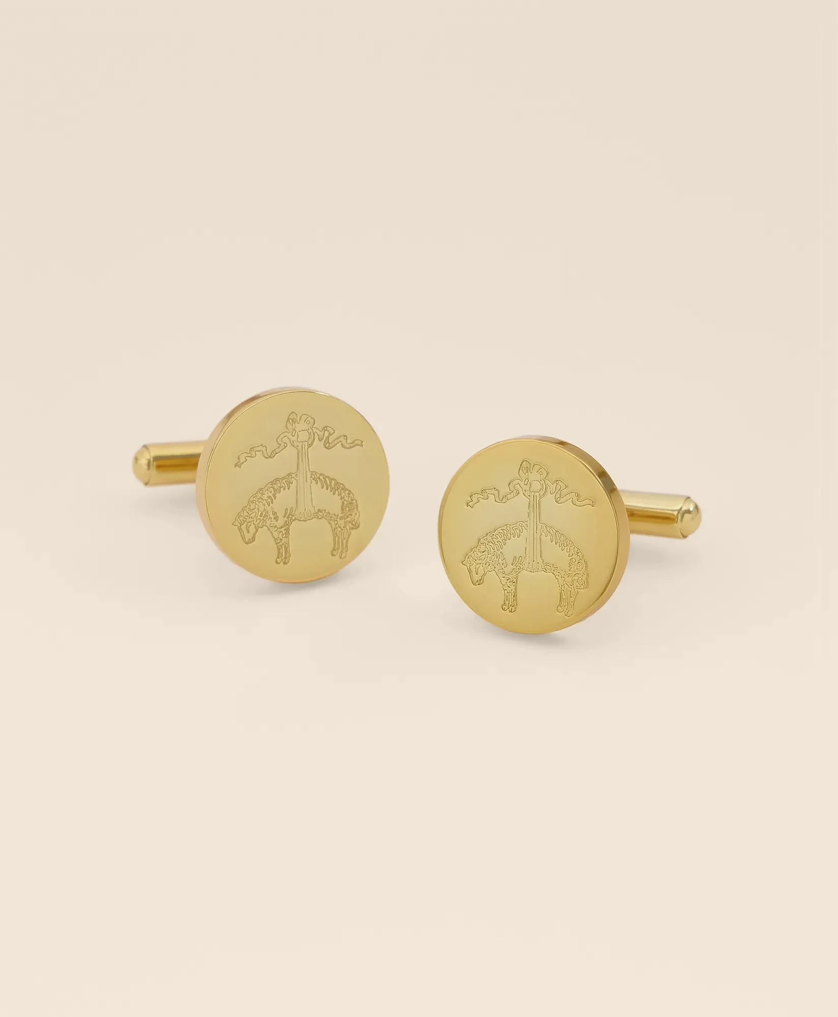 Gold-Plated Sterling Silver Golden-Fleece Cufflinks - 1