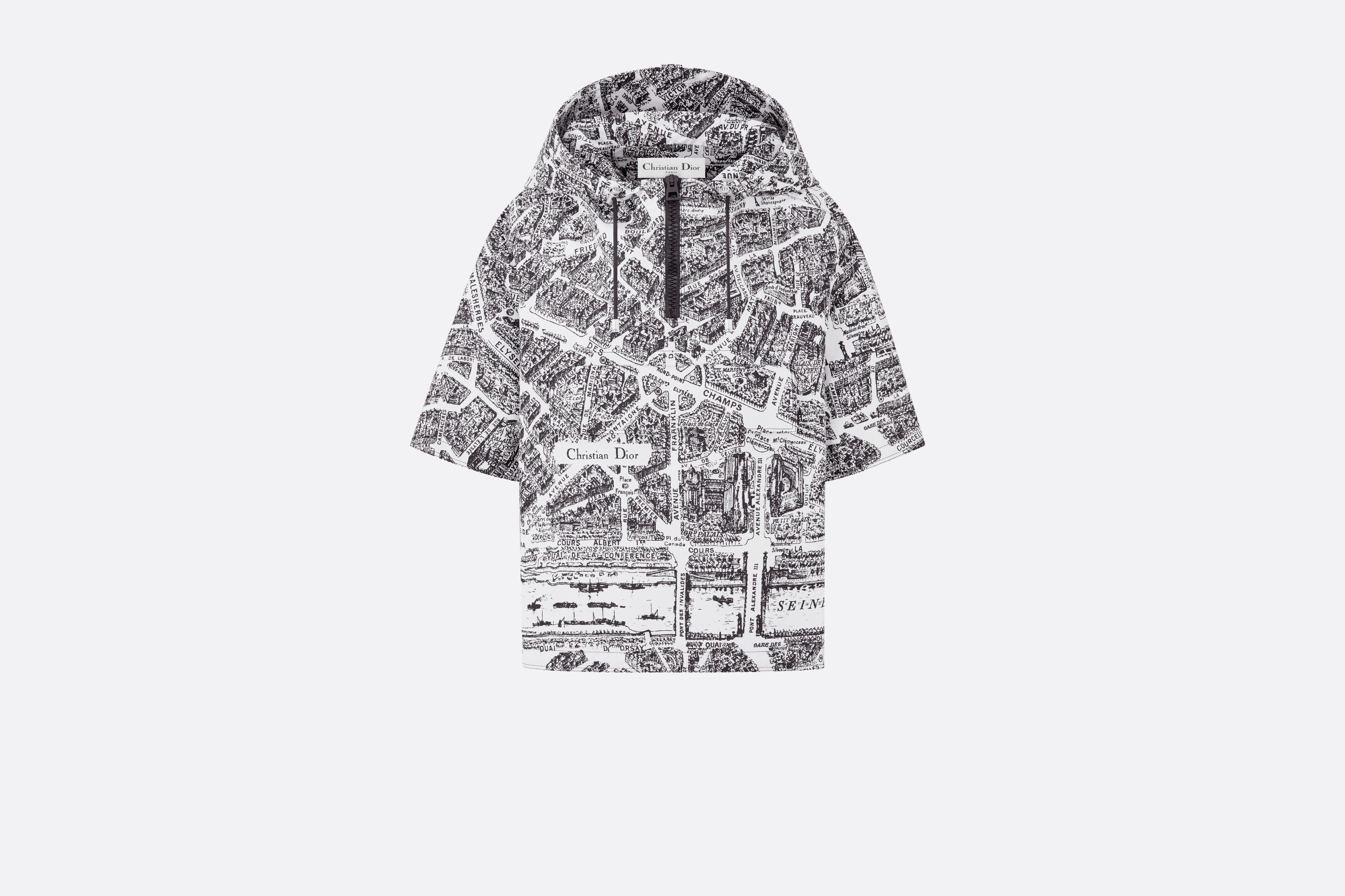 Short-Sleeved Hooded Short Anorak - 1