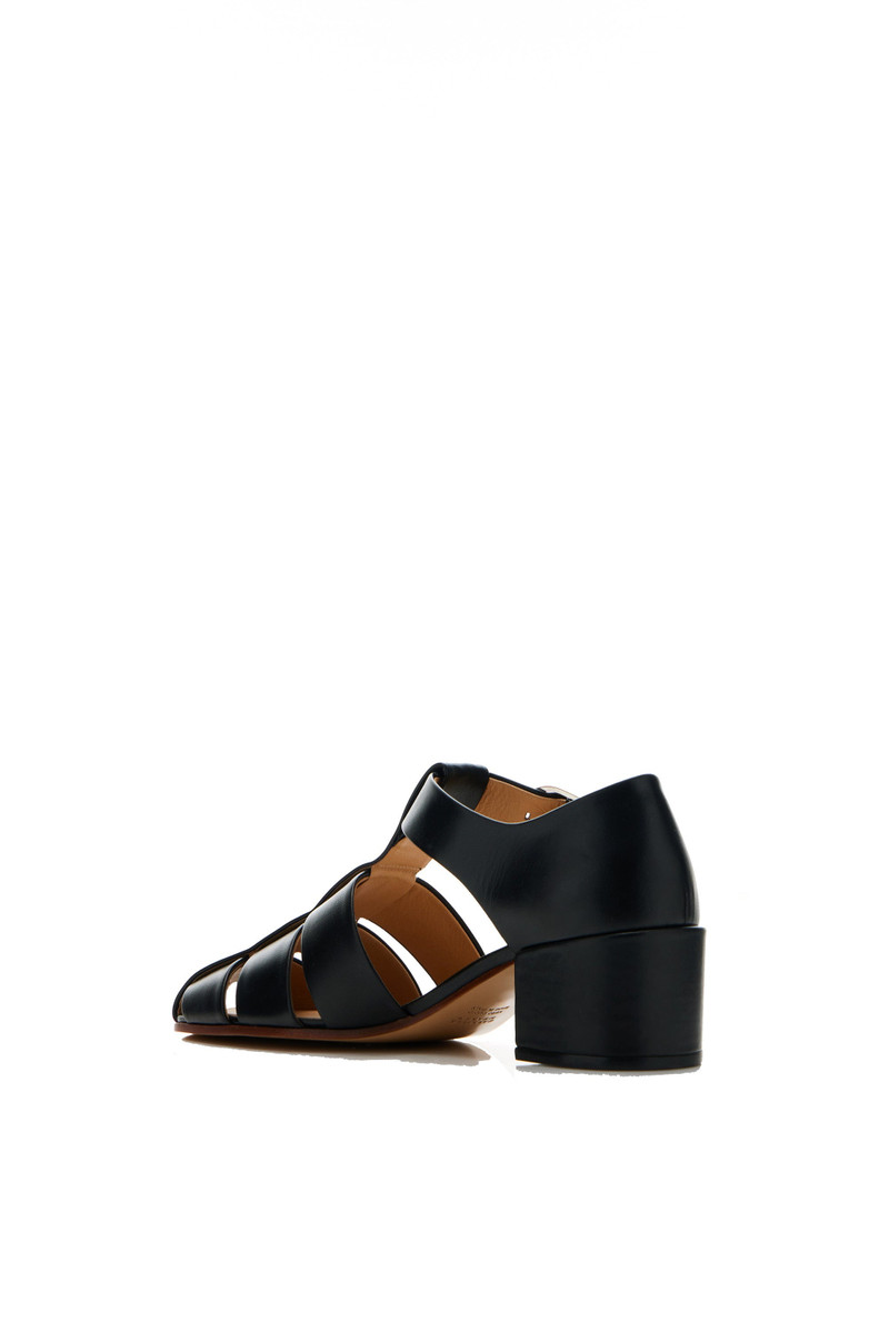 GABRIELA HEARST Lyle Block Heel Pump in Black Nappa Leather outlook