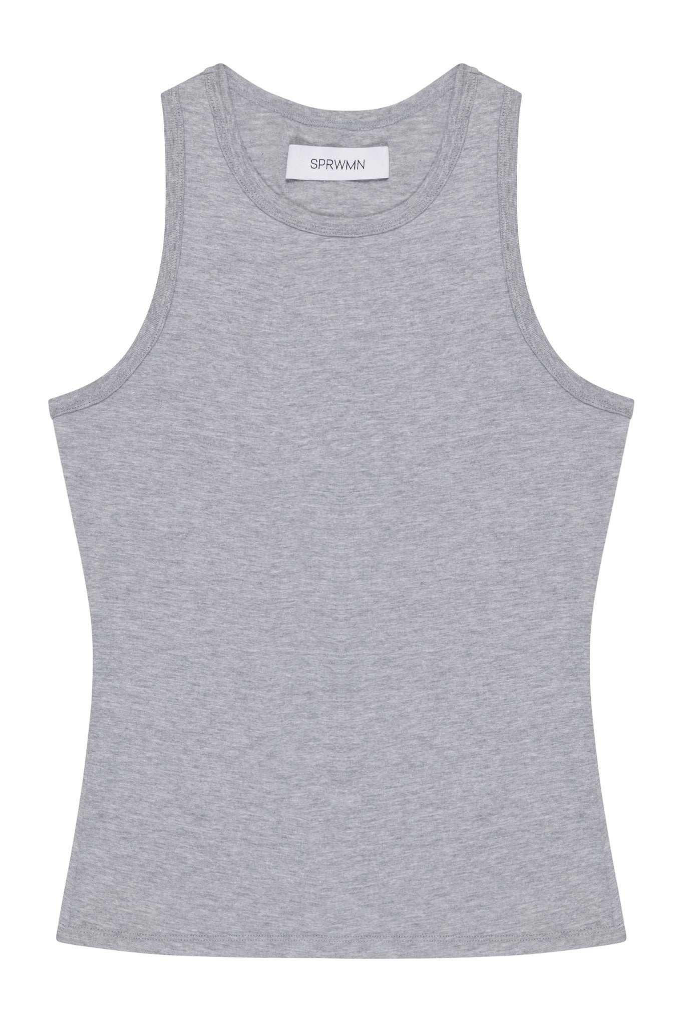 HEATHER GREY RACER TANK - 5