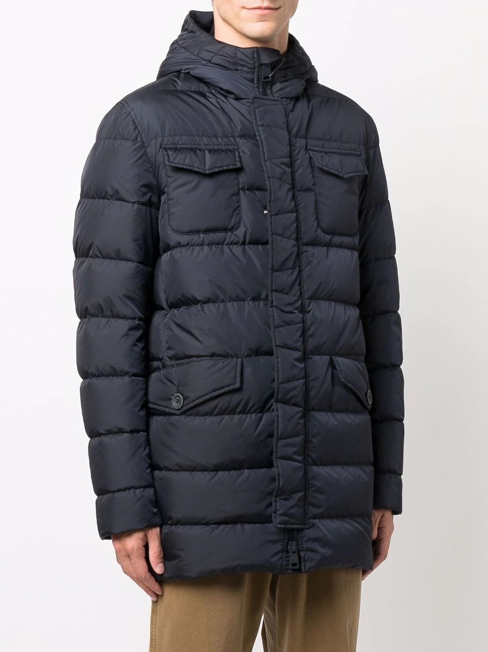 quilted down padded coat - 3