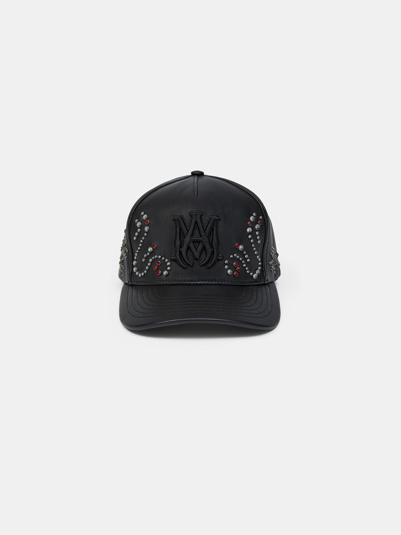 MA STUD LEATHER HAT 1