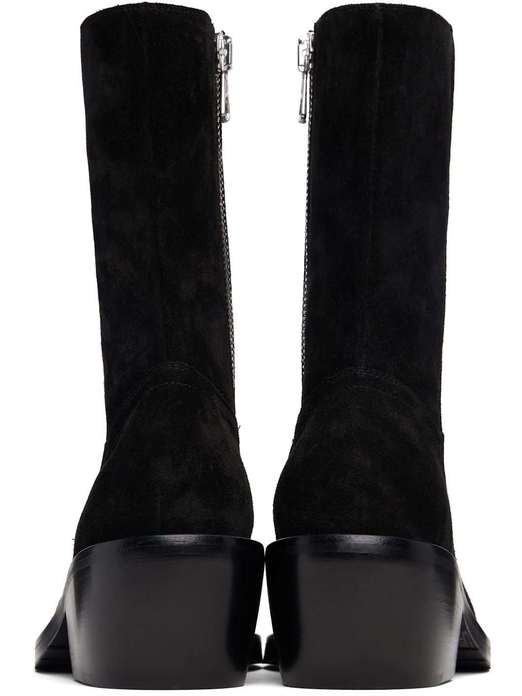 Black Zip Boots - 2