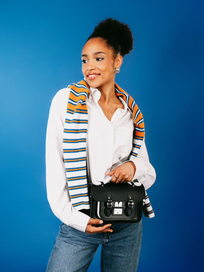 Cambridge Satchel The Peekaboo Miffy Mini Satchel - Black & Brilliant White outlook