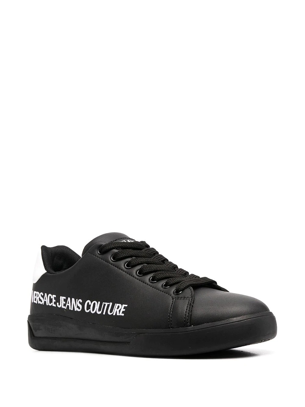 low top logo print sneakers - 2