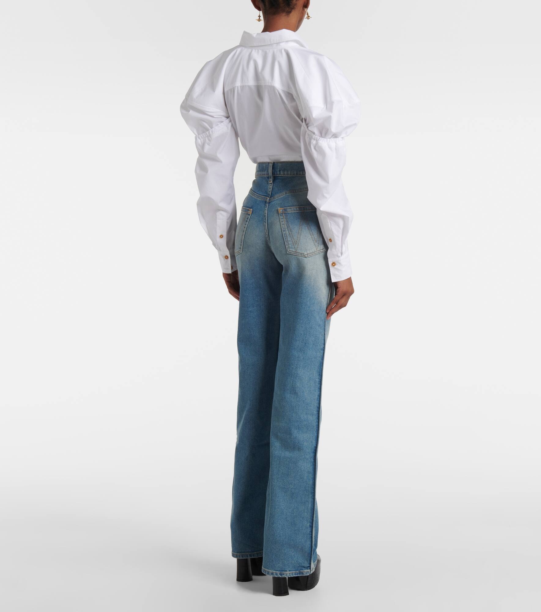 W Ray 5 Pocket mid-rise flared jeans - 3