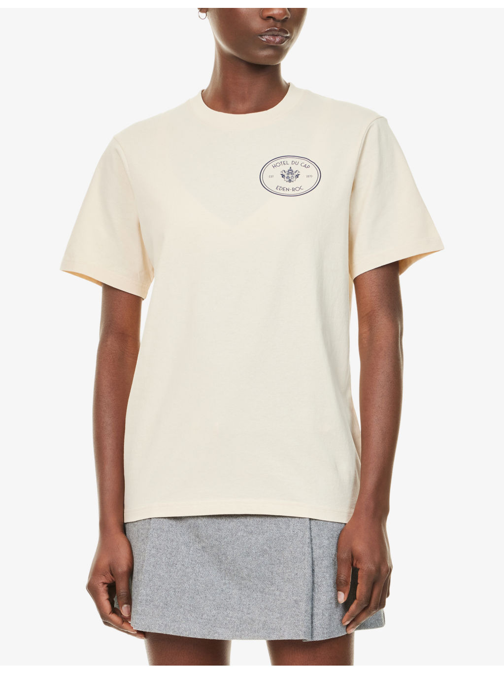 Eden Kennedy Crest Logo-Print Cotton T-Shirt - 3