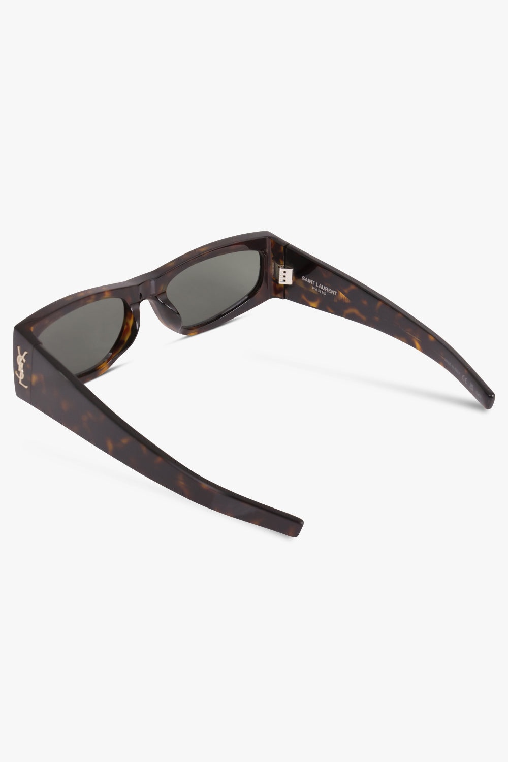 SL M140/F FLAT CAT EYE FRAME SUNGLASSES | DARK HAVANA/GREY - 3