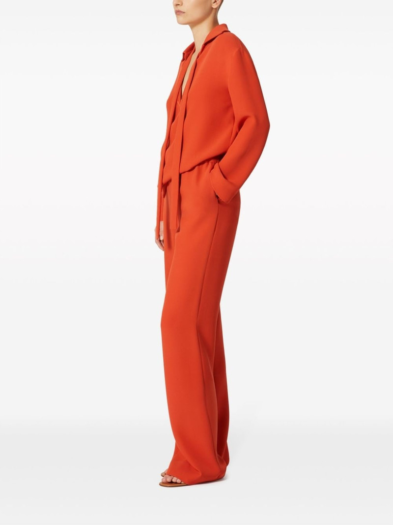 Valentino straight-leg silk trousers outlook