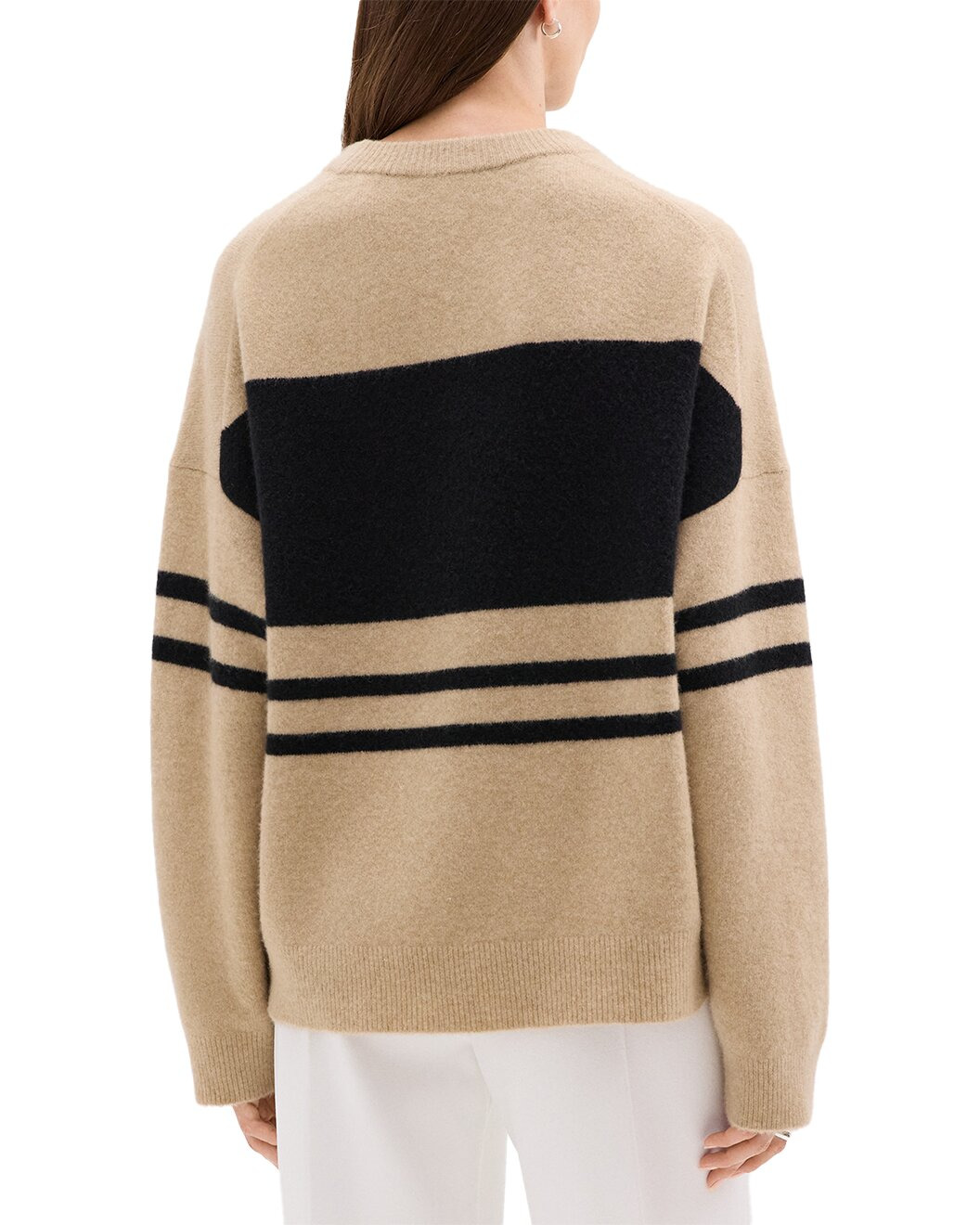 Theory Colorblock Wool & Cashmere-Blend Sweater - 2