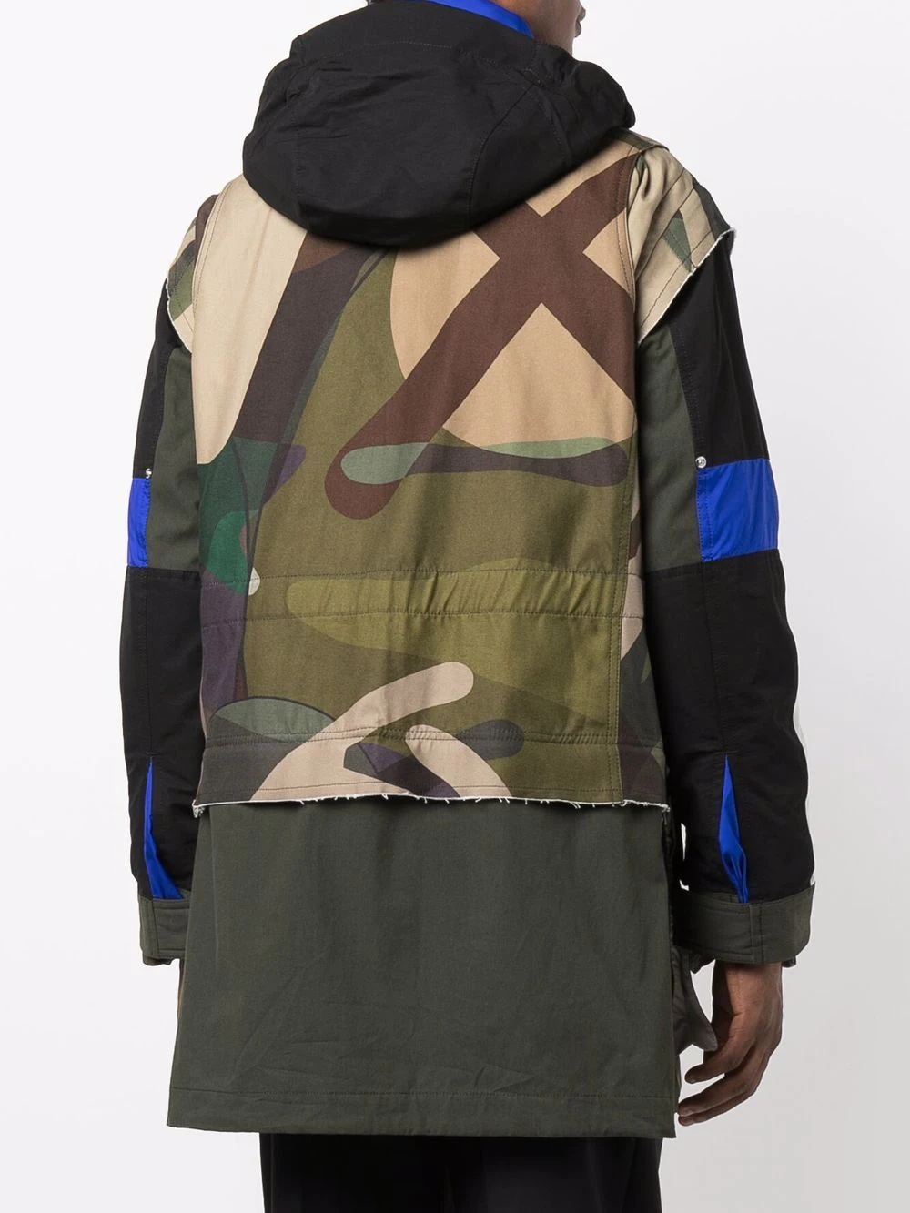 camouflage-print hooded coat - 4