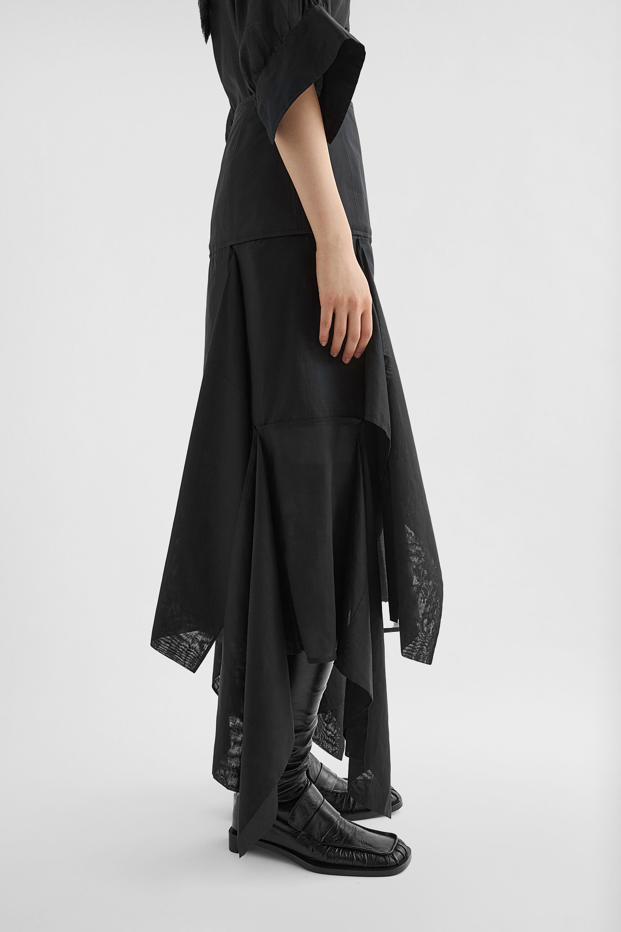 Cotton Muslin Panelled Skirt - 5