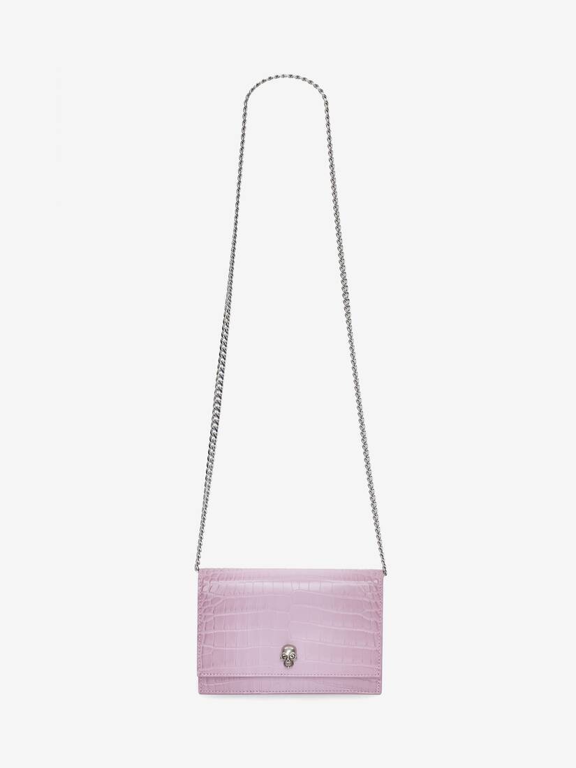 Women's Small Skull Bag in Antique Pink - 5
