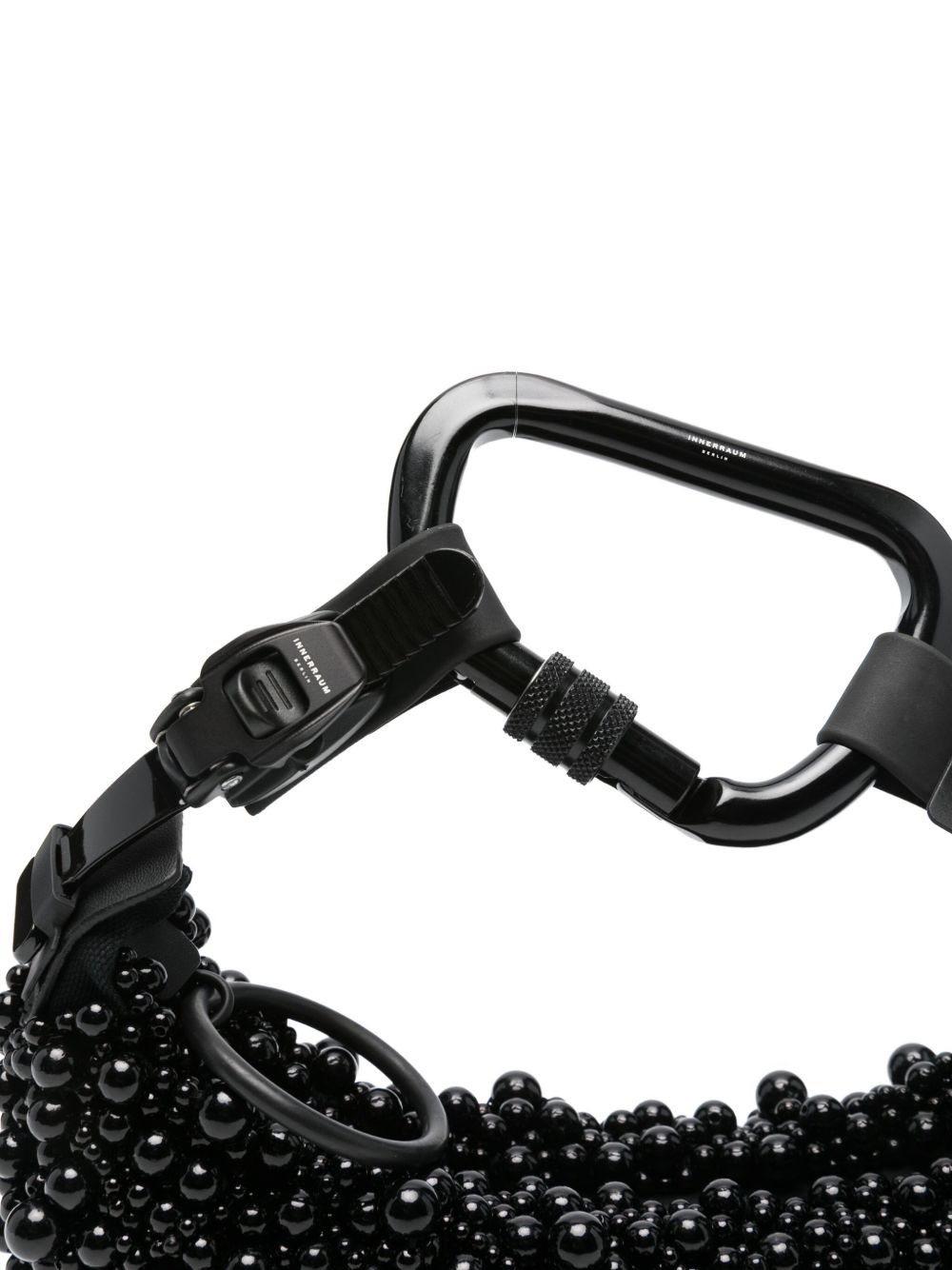 beaded carabiner clutch bag - 4