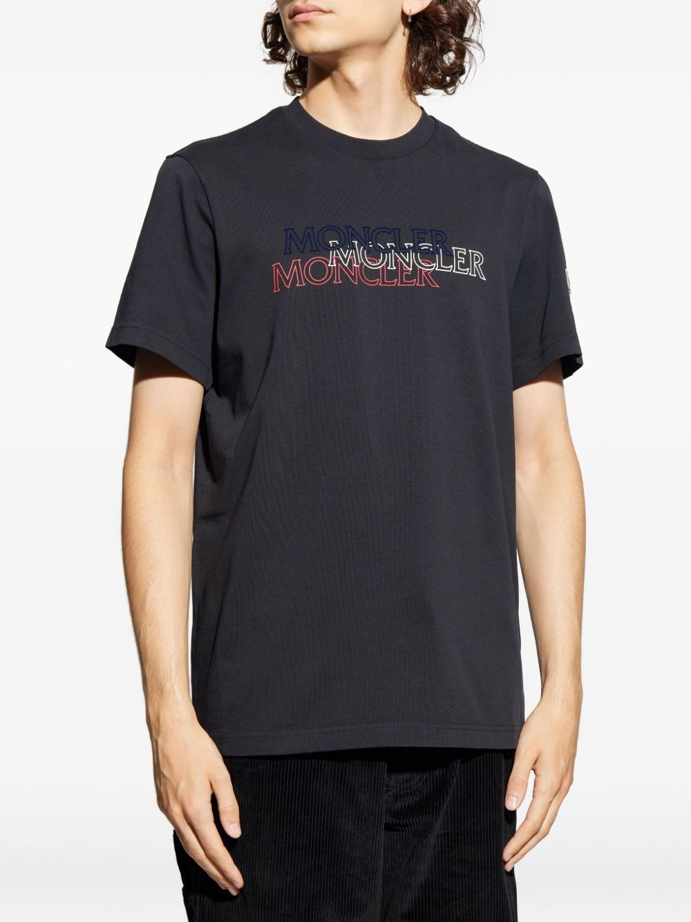 logo-printed cotton T-shirt - 3