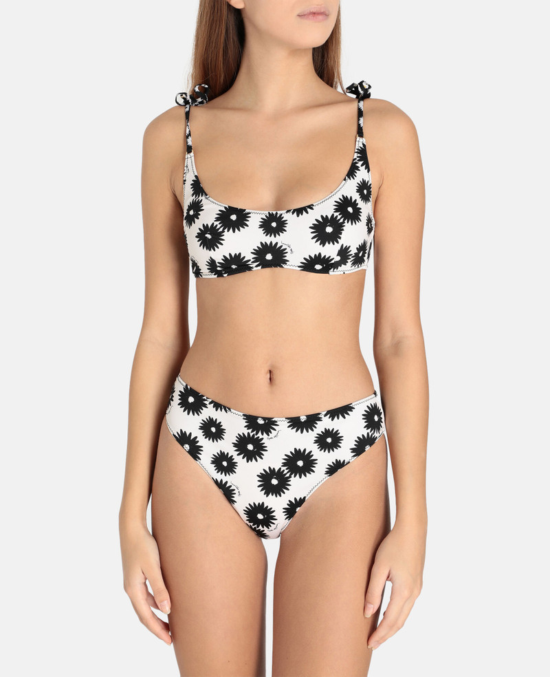 Stella McCartney Linda Floral Print High-Leg Bikini Bottoms outlook