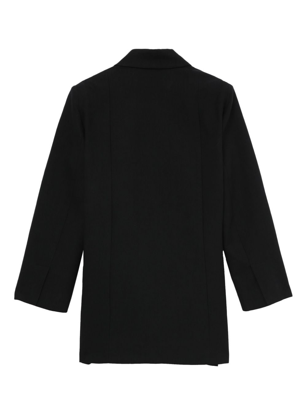 single-breasted shoulder-pads blazer - 6