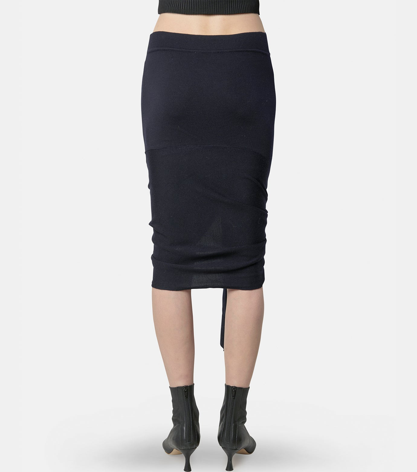 Knotted Bottom Skirt - 3